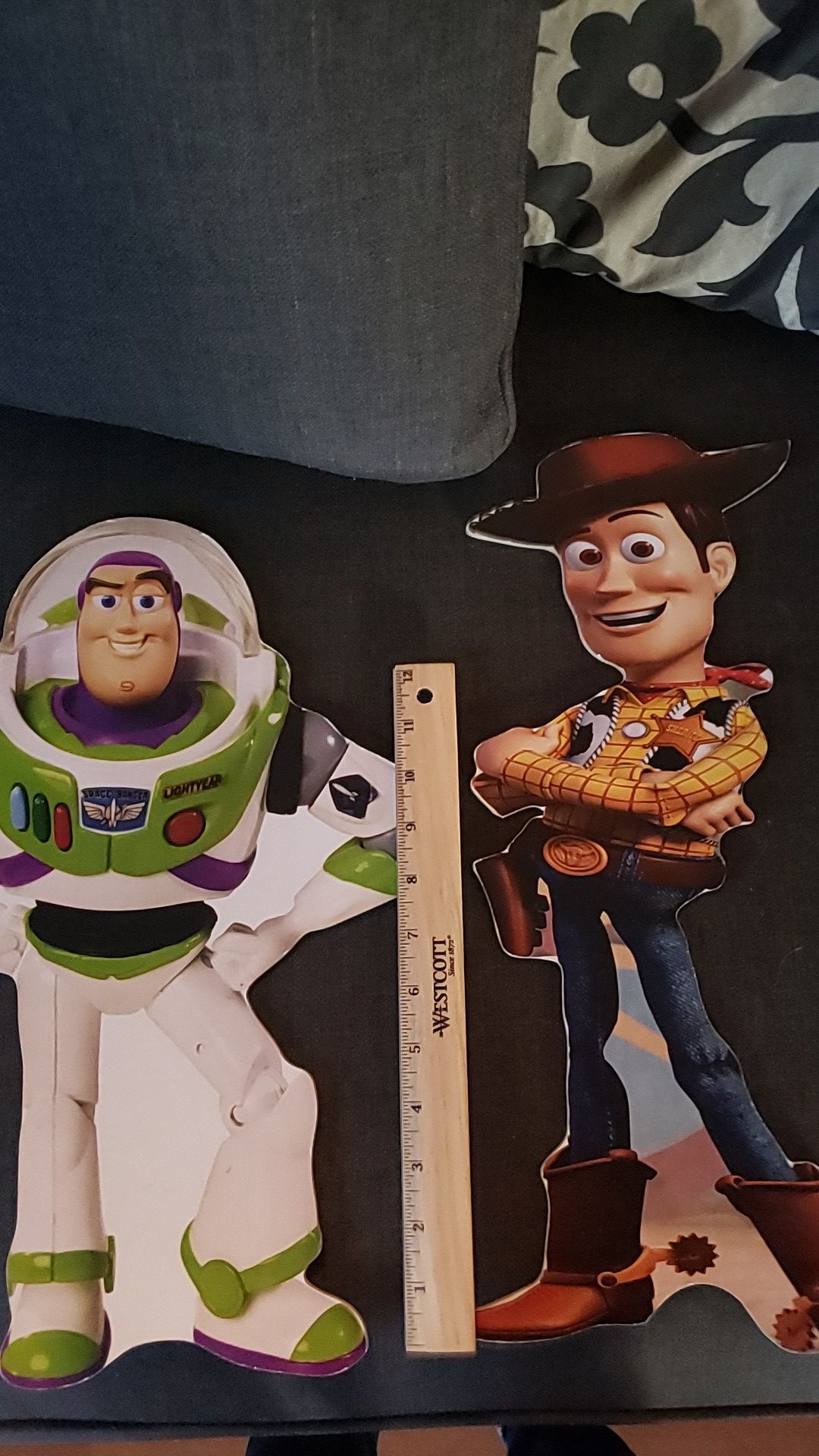 wood cut out buzz and woody