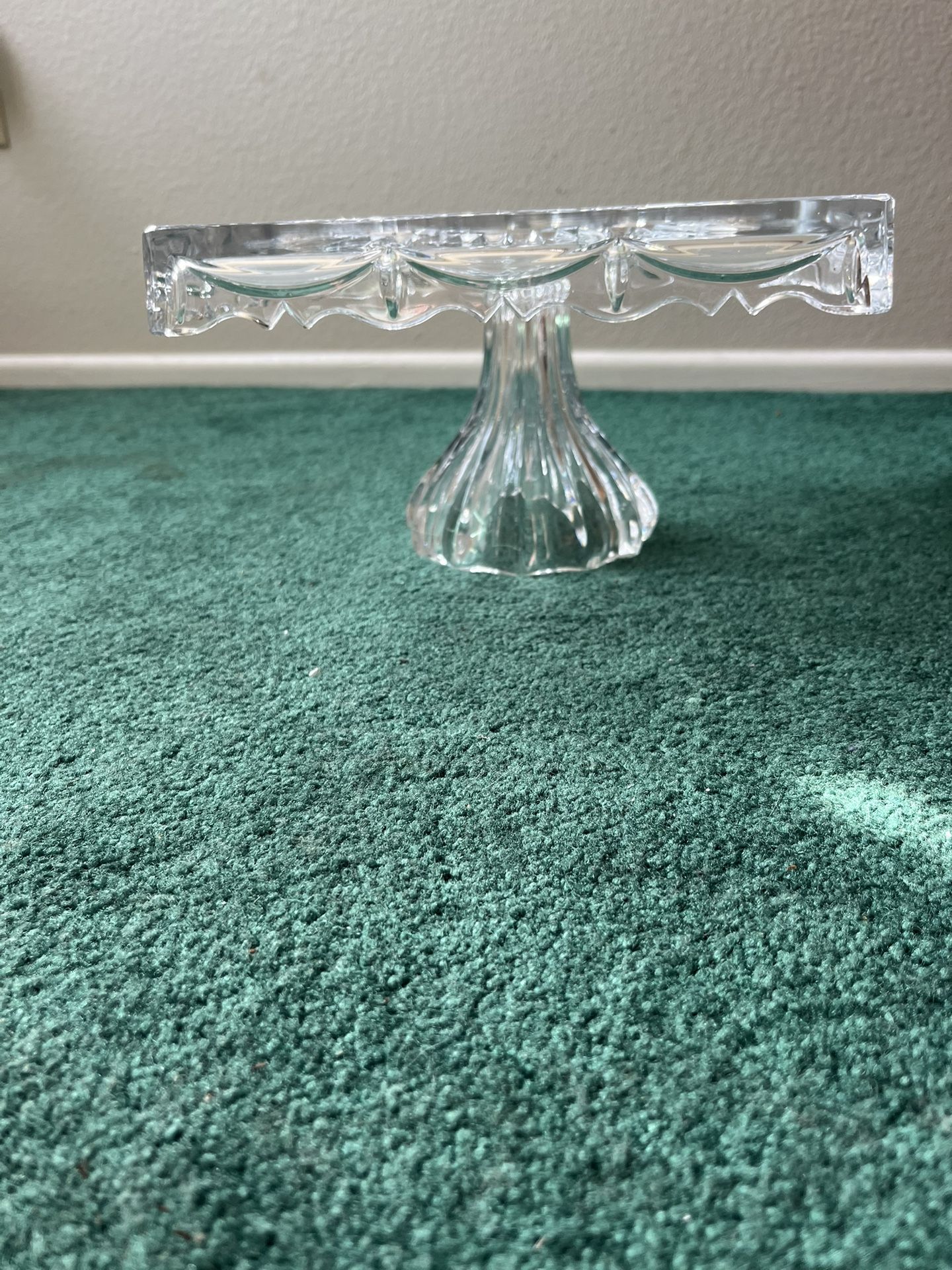 Crystal Cake Plate
