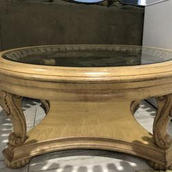 Victorian glass table antique 