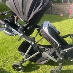 Mockingbird Single-to-Double Stroller + Second Seat