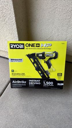 Brand New RYOBI ONE+ HP 18V Brushless Cordless 15-Gauge 34° Angled Finish Nailer (Tool Only)