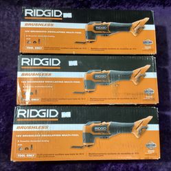 🛠🧰RIDGID 18V Brushless Cordless Oscillating Multi-Tools BRAND NEW IN BOX!(Tool Only)-$75 EACH!🧰