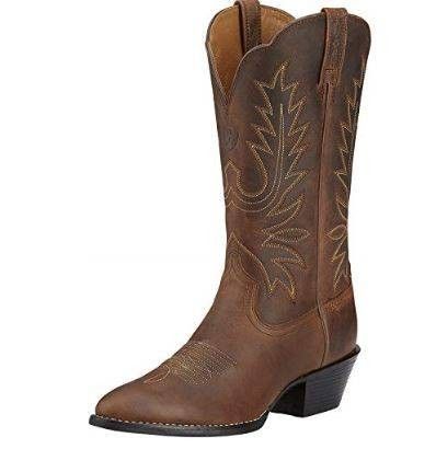 NEW ARIAT Size 8 Women Heritage Western R Toe Western Cowboy Boot -