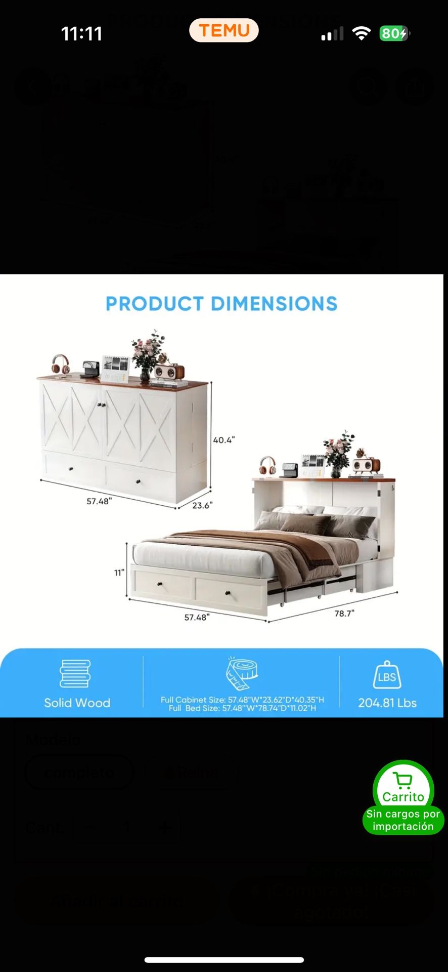 Murphy Bed Full