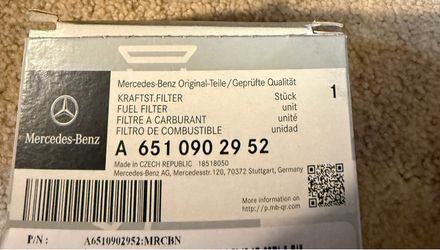 Fuel Filter A651 090 29 52