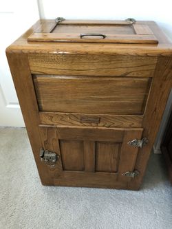 Antique Wooden Ice Box