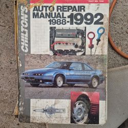 Chilton's Auto repair manual domestic 88-92