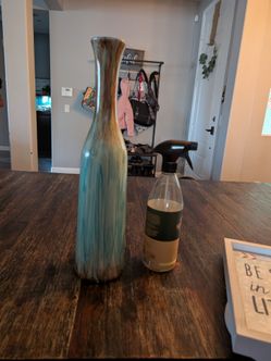 Blue brown vase