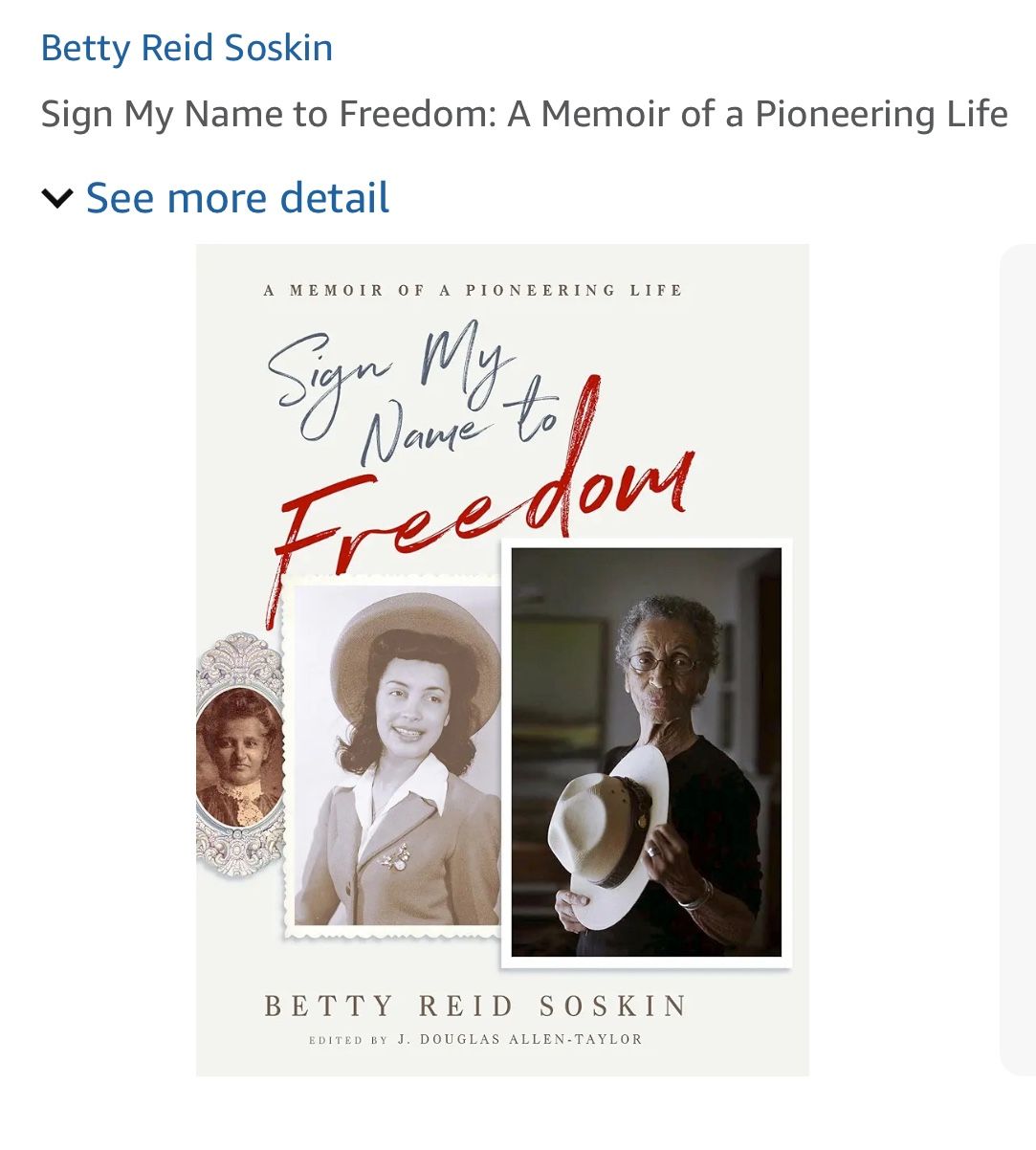 Sign My Name To Freedom - book