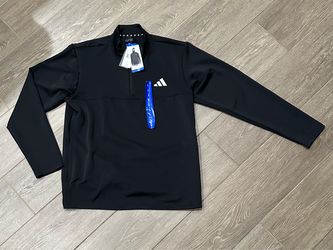Brand New Adidas Men’s Quarter-Zip Pullover - Size Large