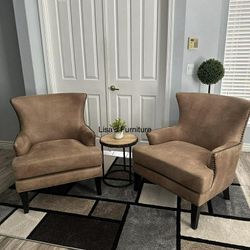 Two Matching Accent Chairs 