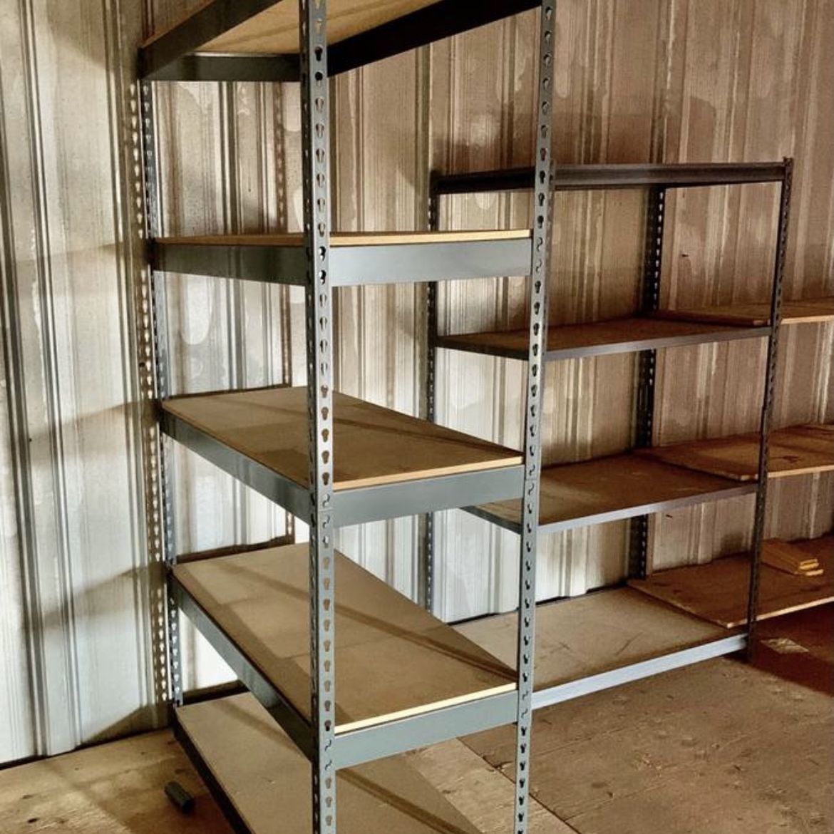 Garage Shelving 48 in W x 18 in D New Industrial Racks Great For Home Office And Commercial Storage Delivery Available