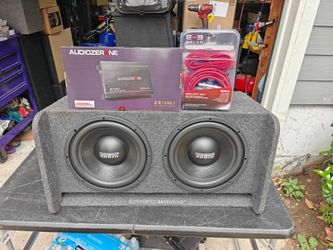 Sundown 12s NEW JL ported box 2k amp and wiring kit