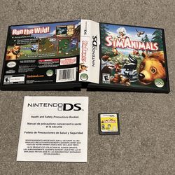SimAnimals Nintendo DS Video Game No Manual Tested