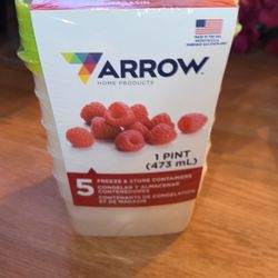 1 Pint 5 Freeze And Store Containers