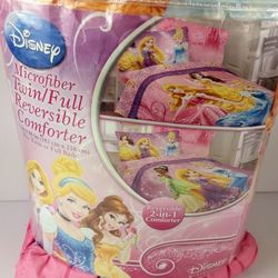 New Twin Comforter Disney Princess Pink Blanket