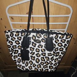 Coach Tote Bag Shoulder Bag  Leopard Print - Excellent Condition 