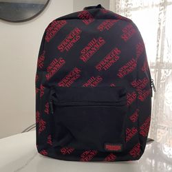 Stranger Things Backpack / School Bag / Black Red / Laptop