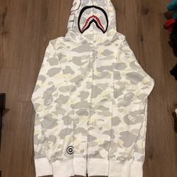 White Glow-In-The-Dark Bape Hoodie