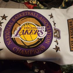 lakers stocking santa hat and champions towel