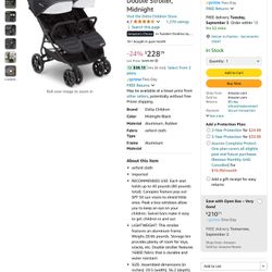 Jeep Double Stroller 