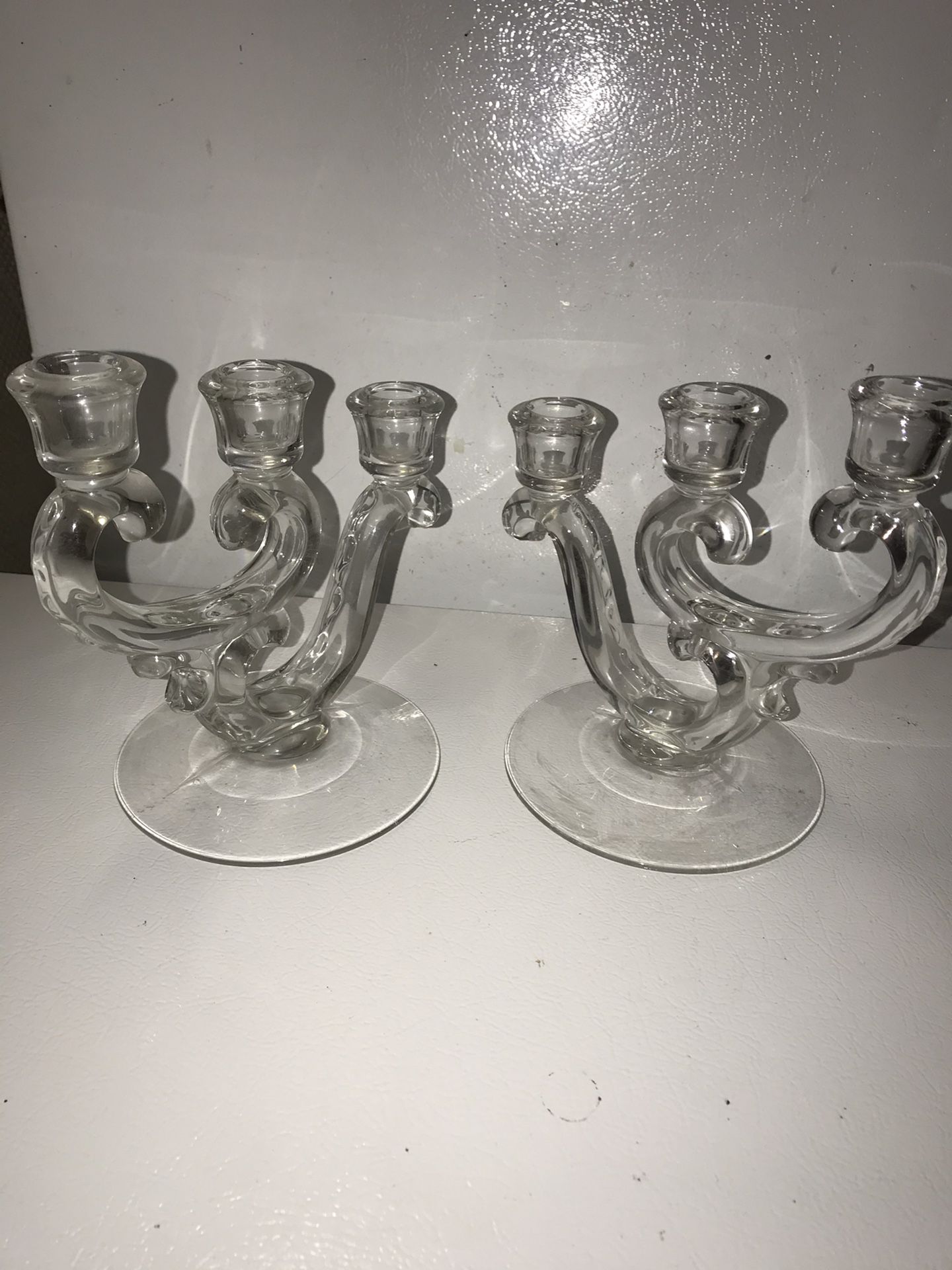 Crystal Candles Holder w/ Crystal. Bowl Included CHEAP!!!