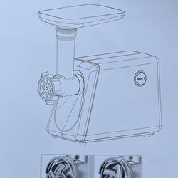 Electric Meat Grinder, Multifunctional Household Food Processing Machine, Stainless Steel