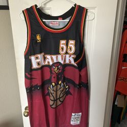 Dikembe Mutombo black and red NBA jersey size xl