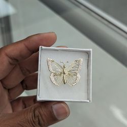 10kt Real Gold Butterfly Ring Ring For Women 