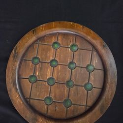 23.5" Wooden Drink Serving Tray Rustic
