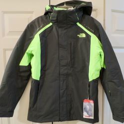 Brand New North Face Mens Small Vortex Tri Jacket Green/Dark Green