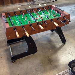 Newly Assembled Foldable Foosball Table 