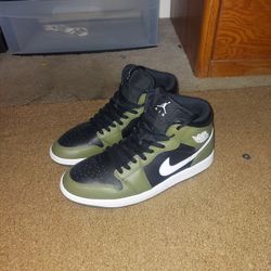 Air Jordan 1s Olive Green
