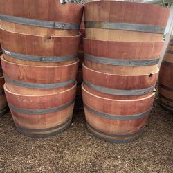 Wine barrel Planters 🥦