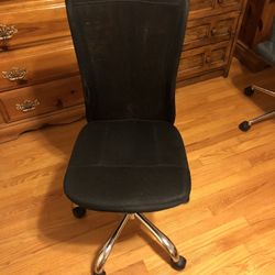 Black Fabric Office Chair