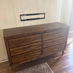 Ashley Signature Solid Wood Dresser – Chevron Wood Design (I have the matching bed frame listed)