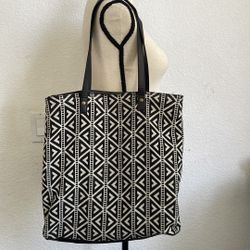Mossimo Black and White Aztec Print Tote Bag