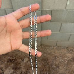 925 Silver Figaro Chain 24 Inches 