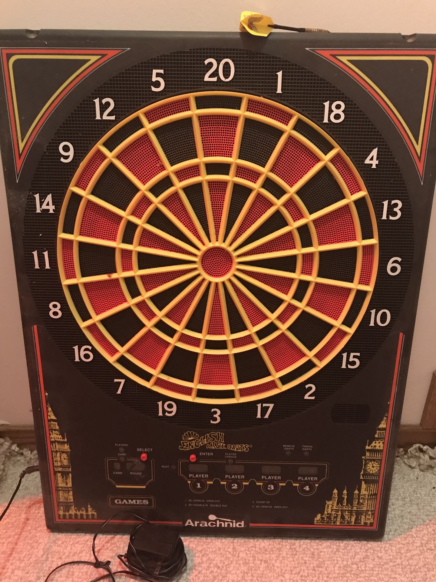 VTG. Electronic English Mark Dart Board