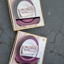 Purple Charger Plates