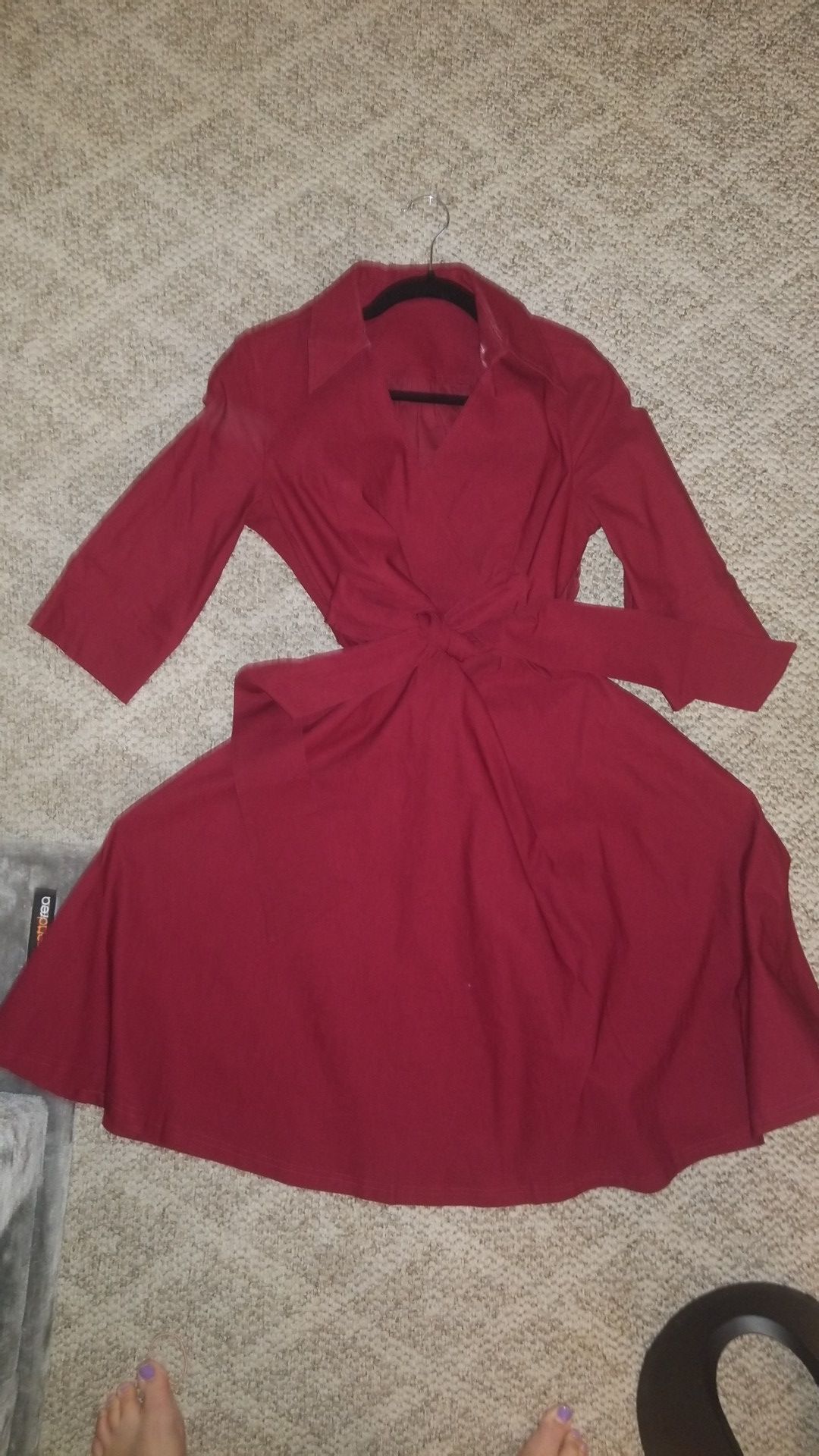 vintage 1950s red dress size Xl or 0x
