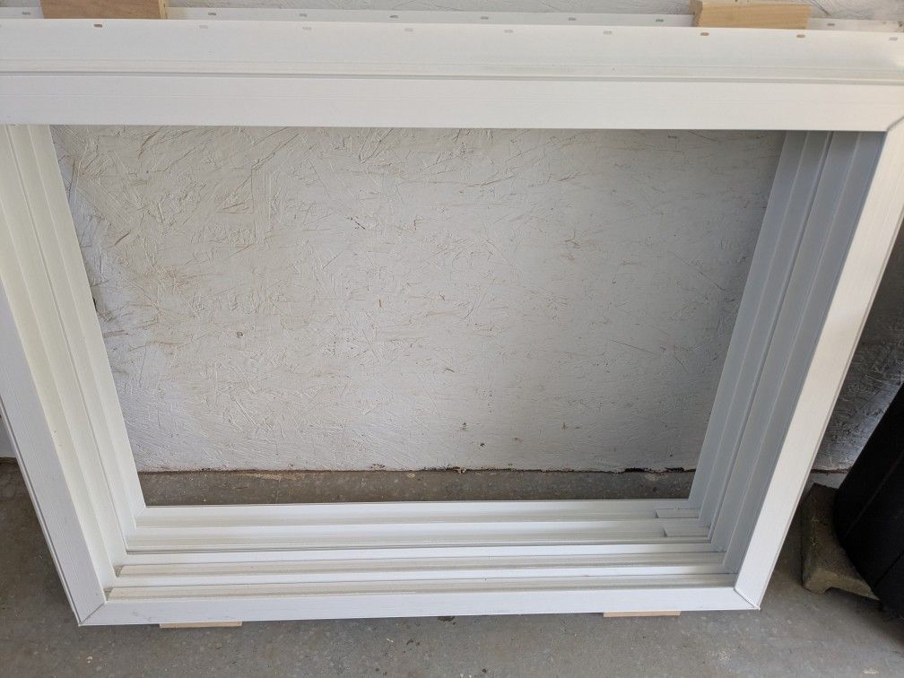 Window Frames, White Vinyl, Brand New -Make Offer