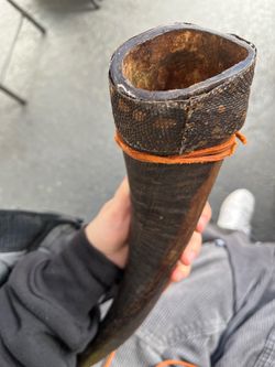 Vintage handmade horn