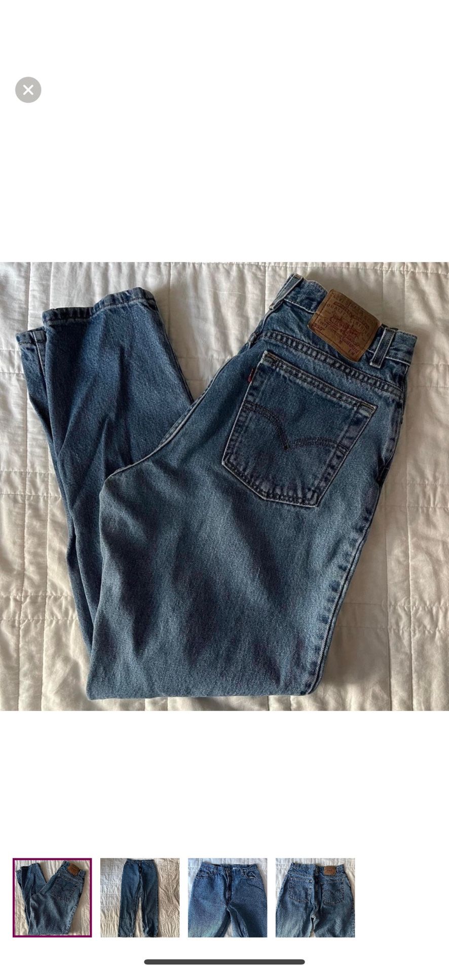 Vintage 90s levi’s 550 medium wash size 14
