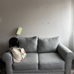 small gray couch