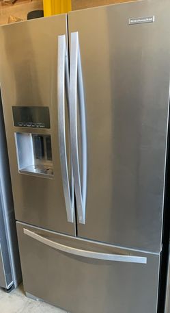 Kitchen Aid 3-Door Silver Fridge
