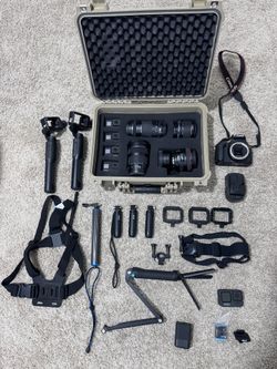 Canon Camera Set And Gopro