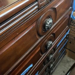 Marble Top Bedroom Set Wood 