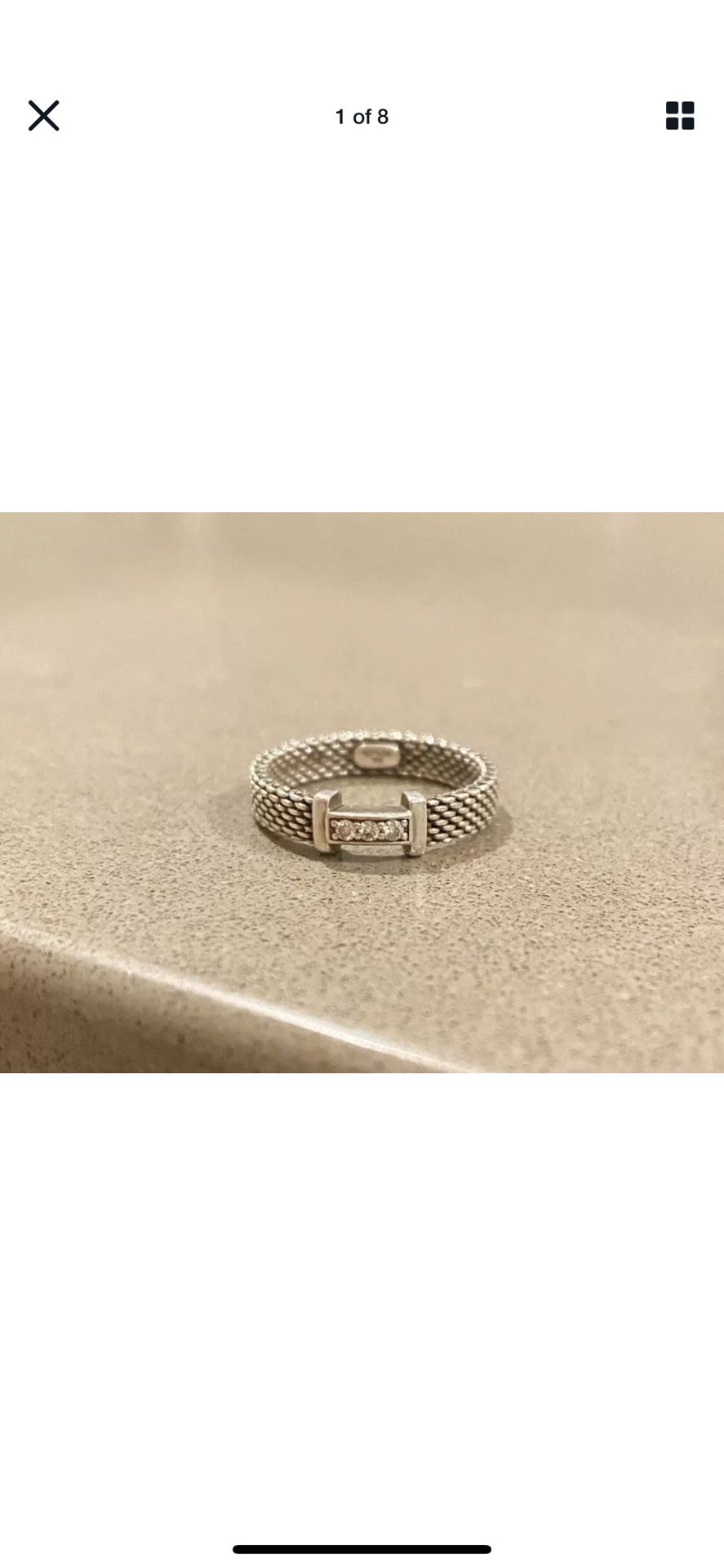 Tiffany & Co Mesh Diamond Ring