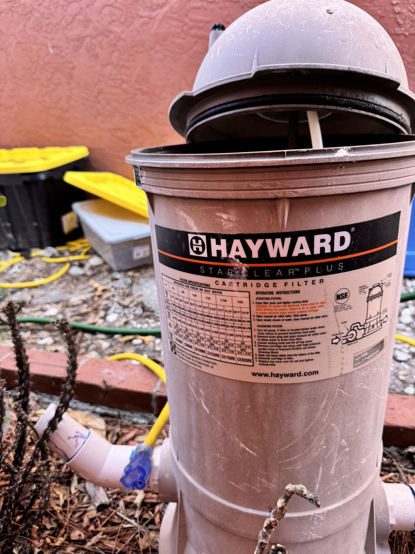 Hayward cartridge pool filter